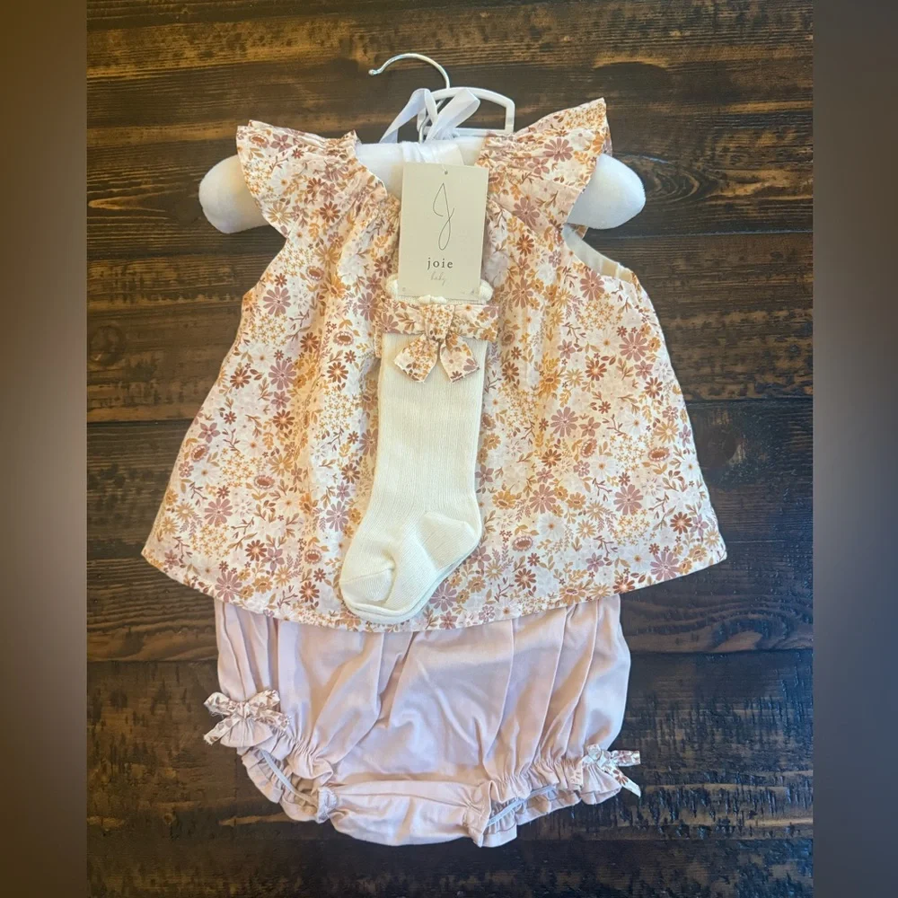 Joie Floral Pink Set 0-3 Months